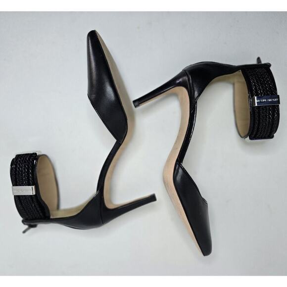 ANTONIO MELANI STRAPPY HEELS "CRIMSON" ANKLE STRAP 9.5 M BLACK - Picture 6 of 10